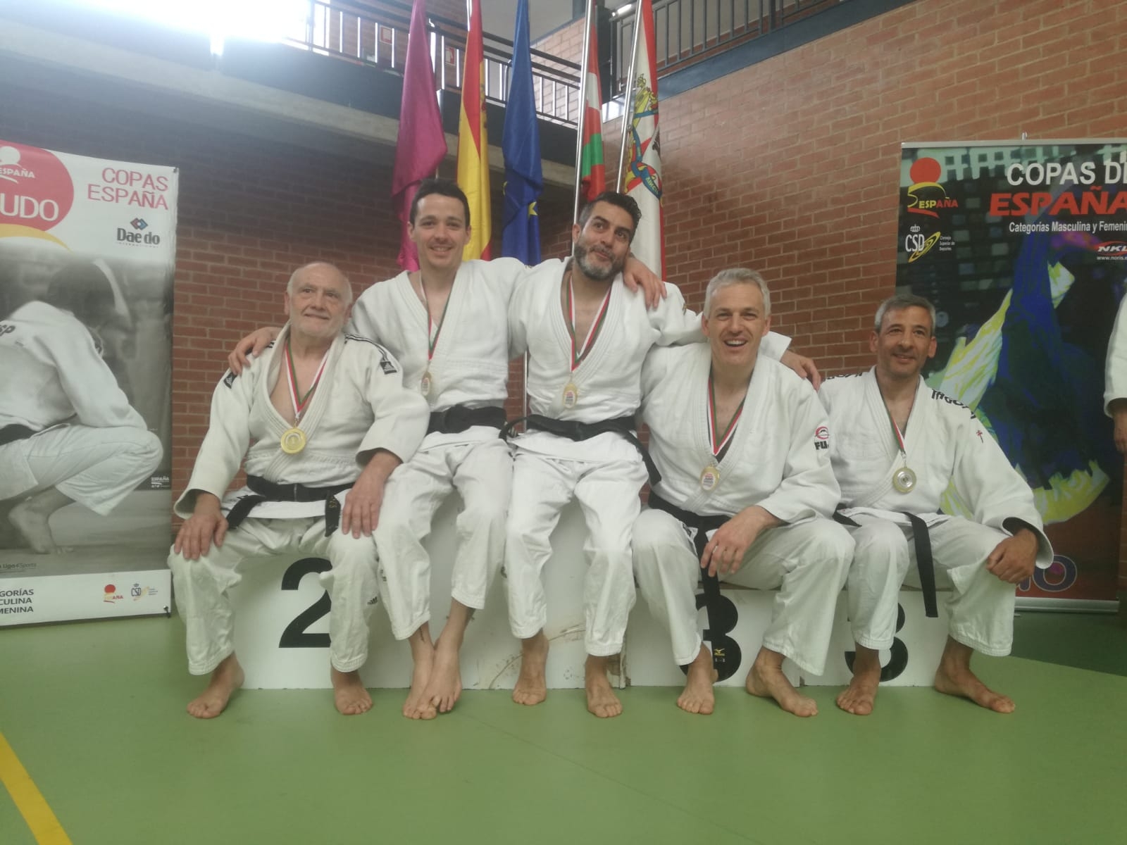 5 medallas en la Copa de Espa&ntilde;a de Judo Veteranos Vitora 04-05-19.